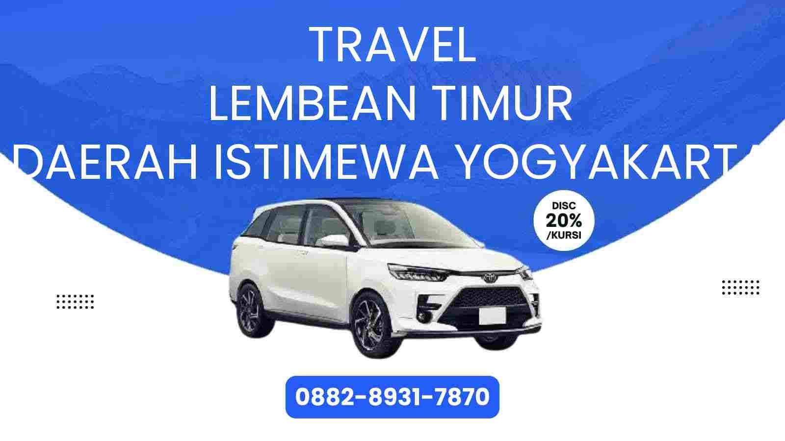Travel Lembean Timur Daerah Istimewa Yogyakarta Murah 2025